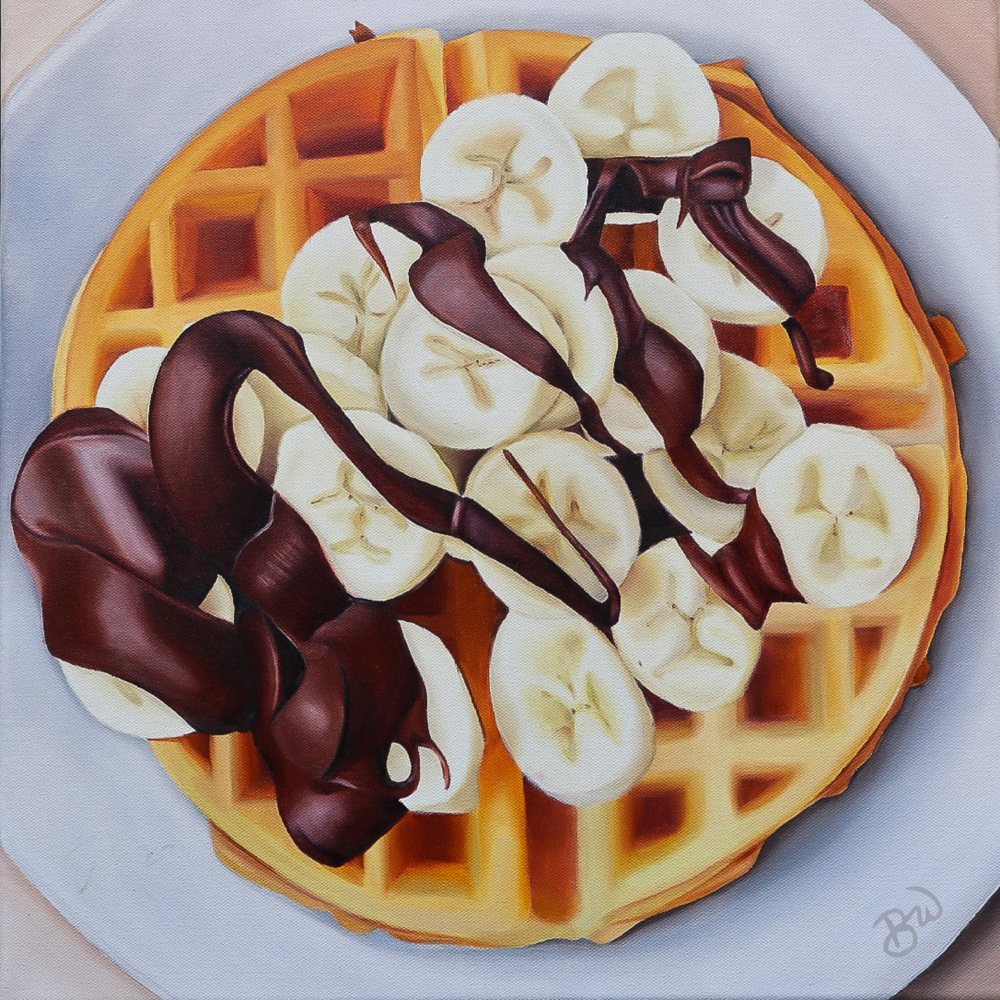 Banana Nutella Waffle